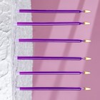 Свечи в торт «Ройс», 6 шт., высокие, 13 см, фиолетовый металлик - Фото 7