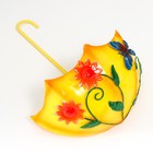 Сувенир металл "Зонтик с цветами и бабочкой" жёлтый 9,5х19,5х25,5 см - Фото 4