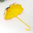 Сувенир металл "Зонтик с цветами и бабочкой" жёлтый 9,5х19,5х25,5 см - Фото 5