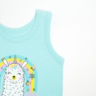 Комплект для девочки (майка, трусы), цвет мятный, рост 128 см - фото 54734652