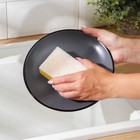 Набор губок для мытья посуды Raccoon «Ренессанс», 4 шт., 9×6.5×3.5 см, крупнопористый поролон, жёлтый, зелёный - Фото 4