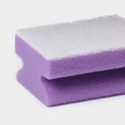 Набор губок для мытья посуды Raccoon «Фьюжн», 4 шт., 9.5×7×4.4 см, фиолетовый - Фото 4