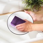 Набор губок для мытья посуды Raccoon «Кантри», 5 шт, 9,5×7×3,5 см, цвет фиолетовый, розовый - Фото 2
