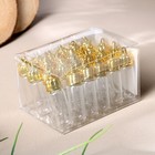 Основа для творчества и декора «Бутылочка с подвесом на крышке», 3 мл, цвет золото - фото 21700970