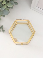 Шкатулка для украшений (колец, колье, серёг) «Шестиугольник», стекло, 8×7×4 см - Фото 3