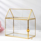 Шкатулка для украшений «Свадебный банк, семейный очаг», 25×14.5×24 см, стекло - Фото 1