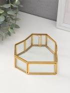 Шкатулка для украшений (колец, колье, серёг) «Сердце», стекло, 12×12×4 см - Фото 1