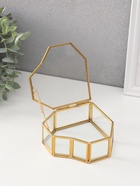 Шкатулка для украшений (колец, колье, серёг) «Сердце», стекло, 12×12×4 см - Фото 2