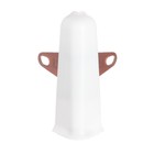 Угол наружный (внешний) с крепежом для плинтуса «Деконика», 85 мм, цвет 001-G белый глянцевый - Фото 1