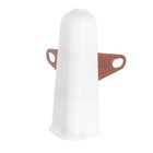 Угол наружный (внешний) с крепежом для плинтуса «Деконика», 85 мм, цвет 001-G белый глянцевый - Фото 2