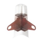 Угол наружный (внешний) с крепежом для плинтуса «Деконика», 85 мм, цвет 001-G белый глянцевый - Фото 3