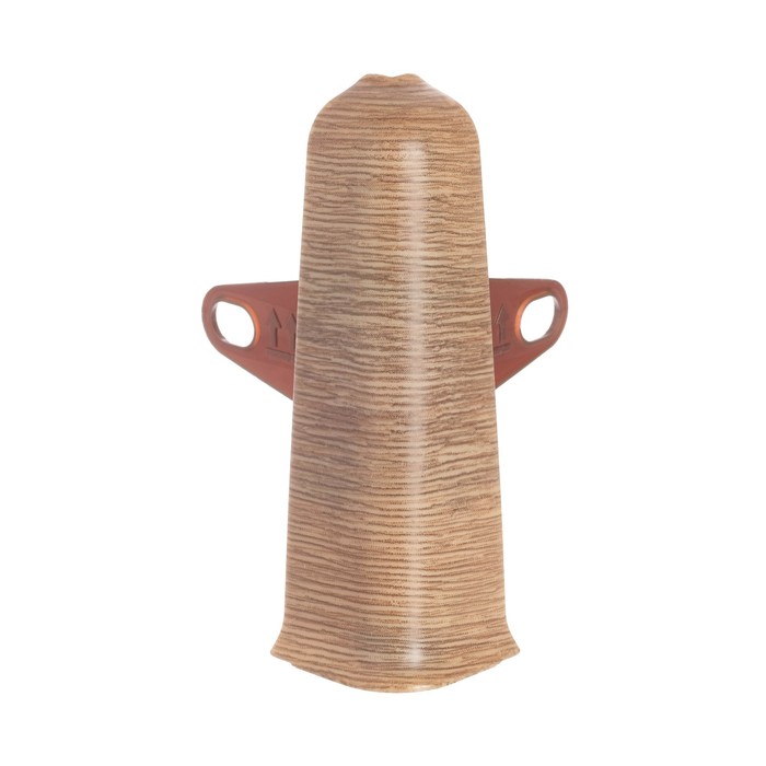 Угол наружный (внешний) для плинтуса «Деконика», с крепежом, 85 мм, цвет 211 дуб рустик - Фото 1