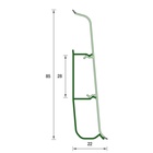 Плинтус напольный «Деконика», 85×2200 мм, цвет 001 белый - Фото 2