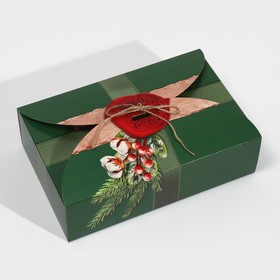 Коробка сборная «Новогодняя посылка», 28 х 18 х 8 см, Новый год