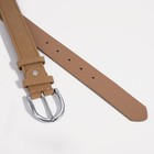 Ремень женский, ширина 3,5 см, винт, цвет бежевый 9200339