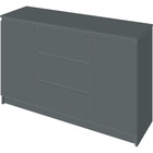 Комод для хранения «Мадера», 1204×404×770 мм, цвет графит - Фото 7