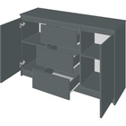 Комод для хранения «Мадера», 1204×404×770 мм, цвет графит - Фото 3