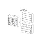 Комод напольный «Мори», 8 ящиков, 1204×404×990 мм, цвет белый - Фото 3