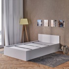 Кровать односпальная «Мадера», с основанием, 1200×2000 мм, цвет белый - Фото 2