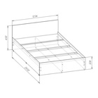 Кровать односпальная «Мадера», с основанием, 1200×2000 мм, цвет белый - Фото 3