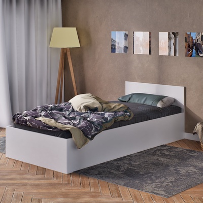 Кровать односпальная «Мори», 900×2000 мм, цвет белый