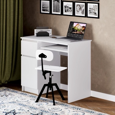 Стол письменный левый «Мори», 900×500×770 мм, цвет белый