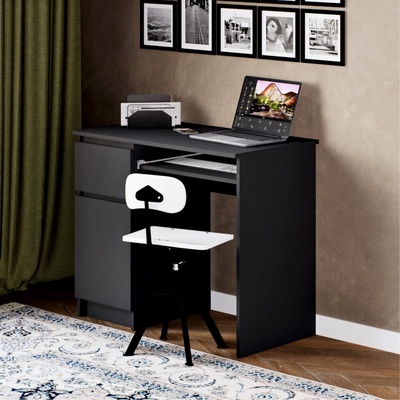 Стол письменный «Мадера», левый угол, 900×500×770 мм, цвет графит