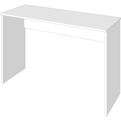 Стол письменый, 1200х500х790,  Белый