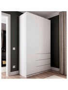 Шкаф трёхстворчатый распашной «Мадера», 3 ящика, 1200×520×2100 мм, цвет белый - Фото 3