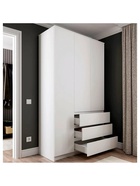 Шкаф трёхстворчатый распашной «Мадера», 3 ящика, 1200×520×2100 мм, цвет белый - Фото 4