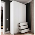 Шкаф трёхстворчатый распашной «Мадера», 3 ящика, 1200×520×2100 мм, цвет белый - Фото 4