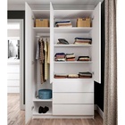 Шкаф трёхстворчатый распашной «Мадера», 3 ящика, 1200×520×2100 мм, цвет белый - Фото 5