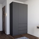 Шкаф трёхстворчатый распашной «Мадера», 3 ящика, 1200×520×2100 мм, цвет графит - Фото 1