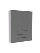 Шкаф распашной четырёхстворчатый «Мадера», 3 ящика, 1600×520×2100 мм, цвет графит - Фото 3