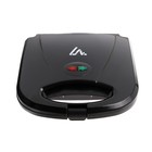 УЦЕНКА Электровафельница LuazON LT-09, 750 Вт, венские вафли, антипригарное покрытие, чёрная - Фото 3