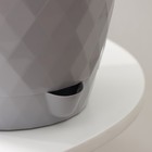 Горшок для цветов, с прикорневым поливом «Румба», 3 л, d=18 см, h=17 см, пластик, с поддоном, серый - Фото 3