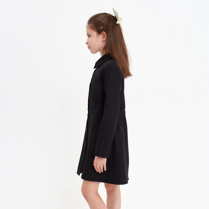 Платье для девочки MINAKU, цвет чёрный, рост 122 см - фото 1883956778