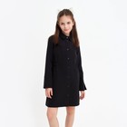 Платье для девочки MINAKU, цвет чёрный, рост 128 см - фото 280643750