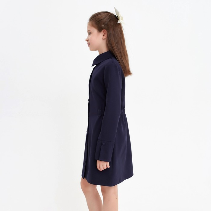 Платье для девочки MINAKU, цвет синий, рост 122 см - фото 1885429849