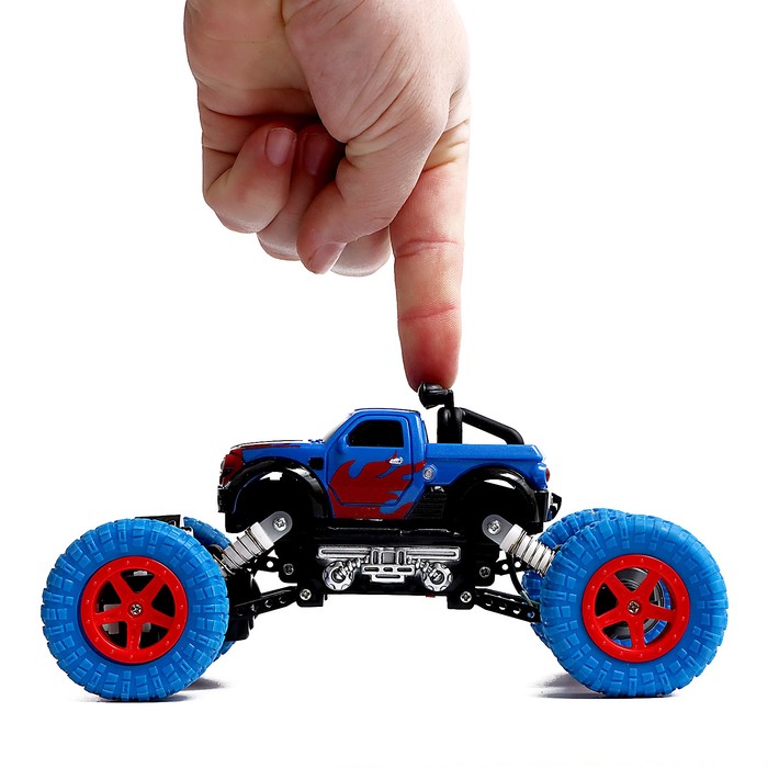 Джип радиоуправляемый «Краулер», работает от аккумулятора, цвет синий 55718