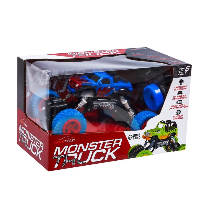 Джип радиоуправляемый «Краулер», работает от аккумулятора, цвет синий 55718