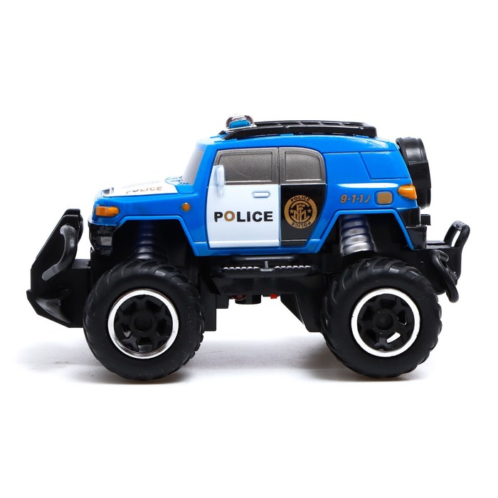 Джип радиоуправляемый «Полиция», работает от батареек, цвет синий 55722