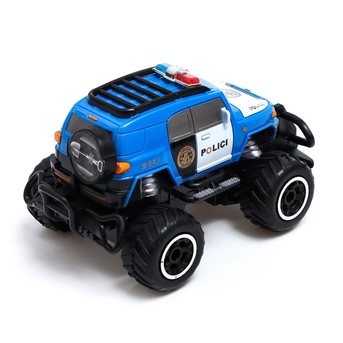 Джип радиоуправляемый «Полиция», работает от батареек, цвет синий 55722
