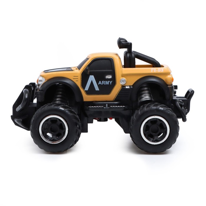 Джип радиоуправляемый «Армия», работает от батареек, цвет песочный 55723