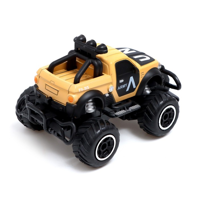 Джип радиоуправляемый «Армия», работает от батареек, цвет песочный 55723