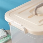 Контейнер для хранения с крышкой, 10 л, 35.5×23.5×19 см, пластик, МИКС - Фото 6