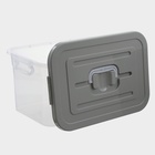 Контейнер для хранения с крышкой, 15 л, 41.5×27×22 см, пластик, МИКС - Фото 2