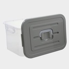 Контейнер для хранения с крышкой, 15 л, 41.5×27×22 см, пластик, МИКС - Фото 4