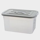 Контейнер для хранения с крышкой, 15 л, 41.5×27×22 см, пластик, МИКС - Фото 1