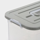 Контейнер для хранения с крышкой, 15 л, 41.5×27×22 см, пластик, МИКС - Фото 3